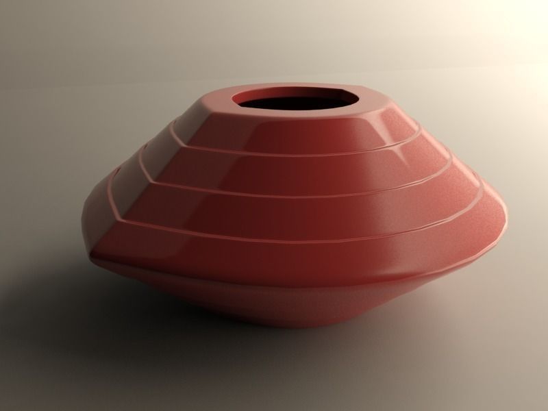 Small flowerpot 4 3D print model_6