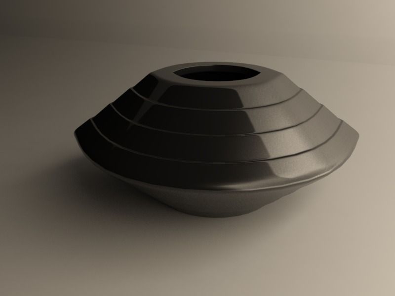 Small flowerpot 4 3D print model_5