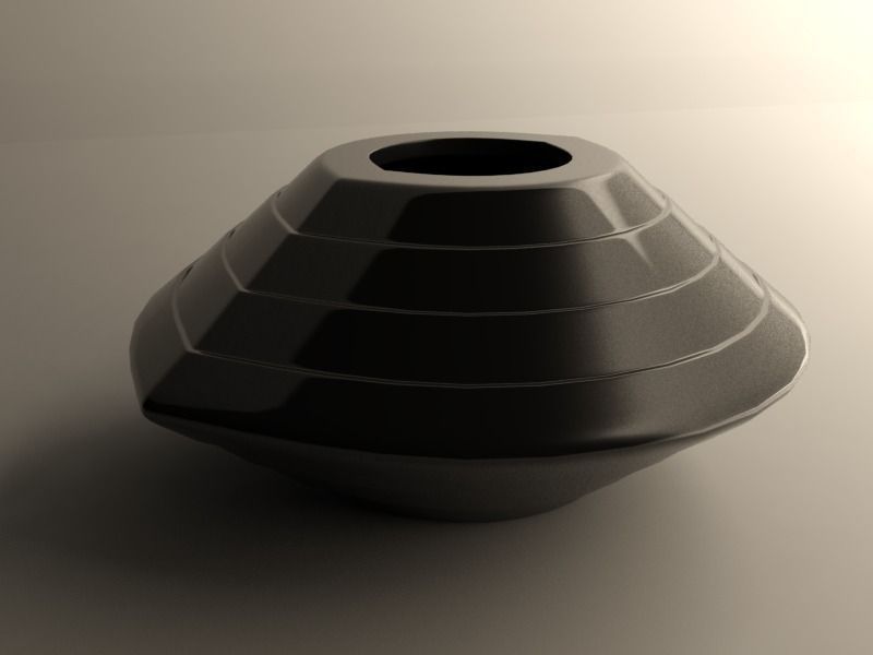 Small flowerpot 4 3D print model_3