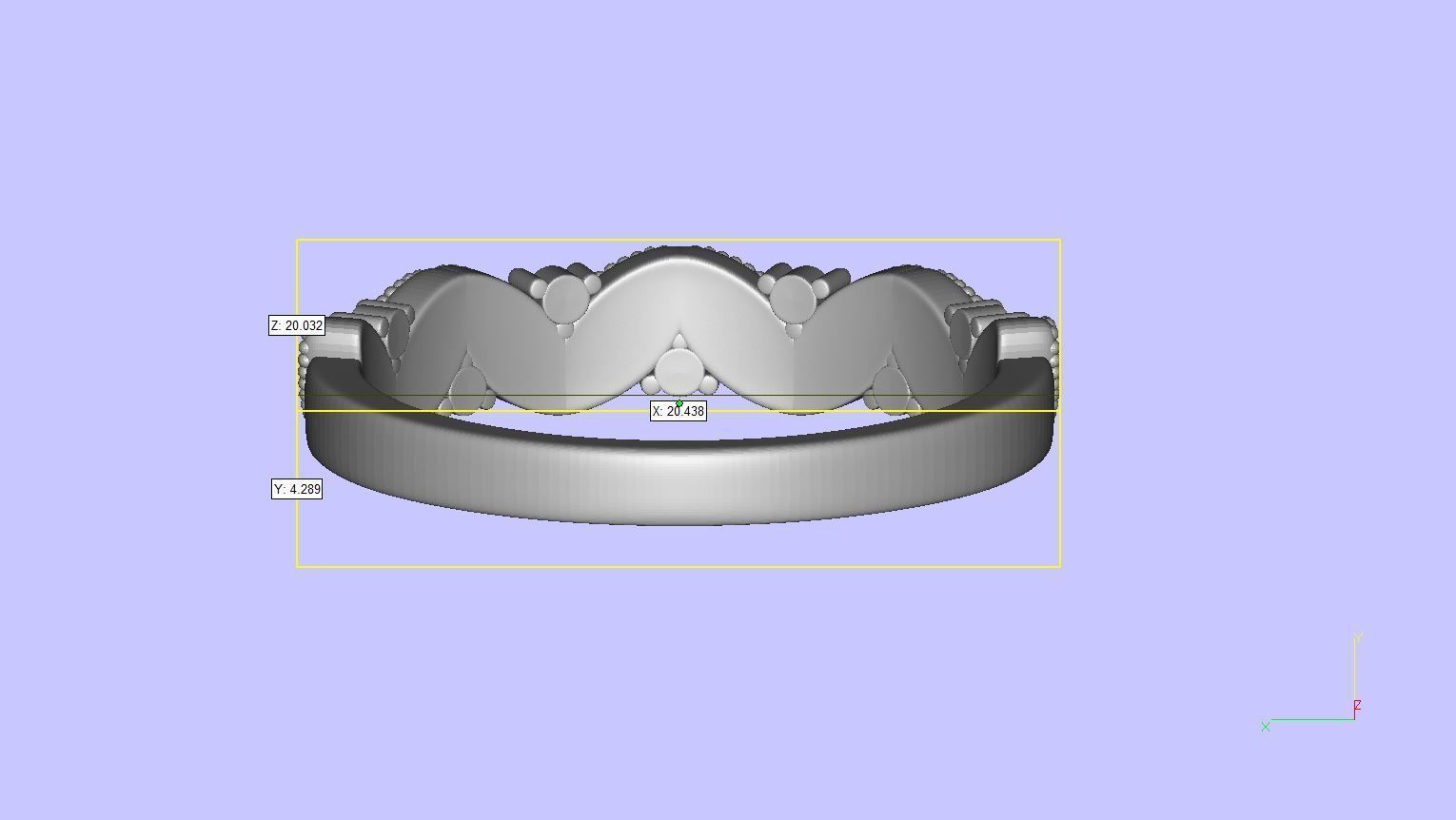Florette Diamond Ring 3D print model_7