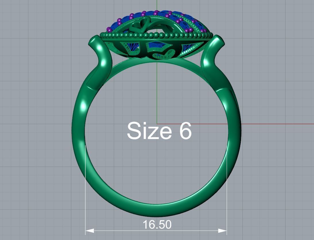 Heart Locket Ring 3D print model_5