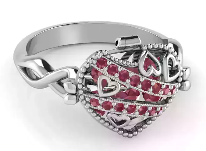 Heart Locket Ring