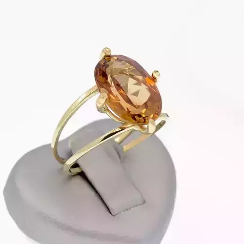 Minimal ring - Oval Sotne - Fashion ring