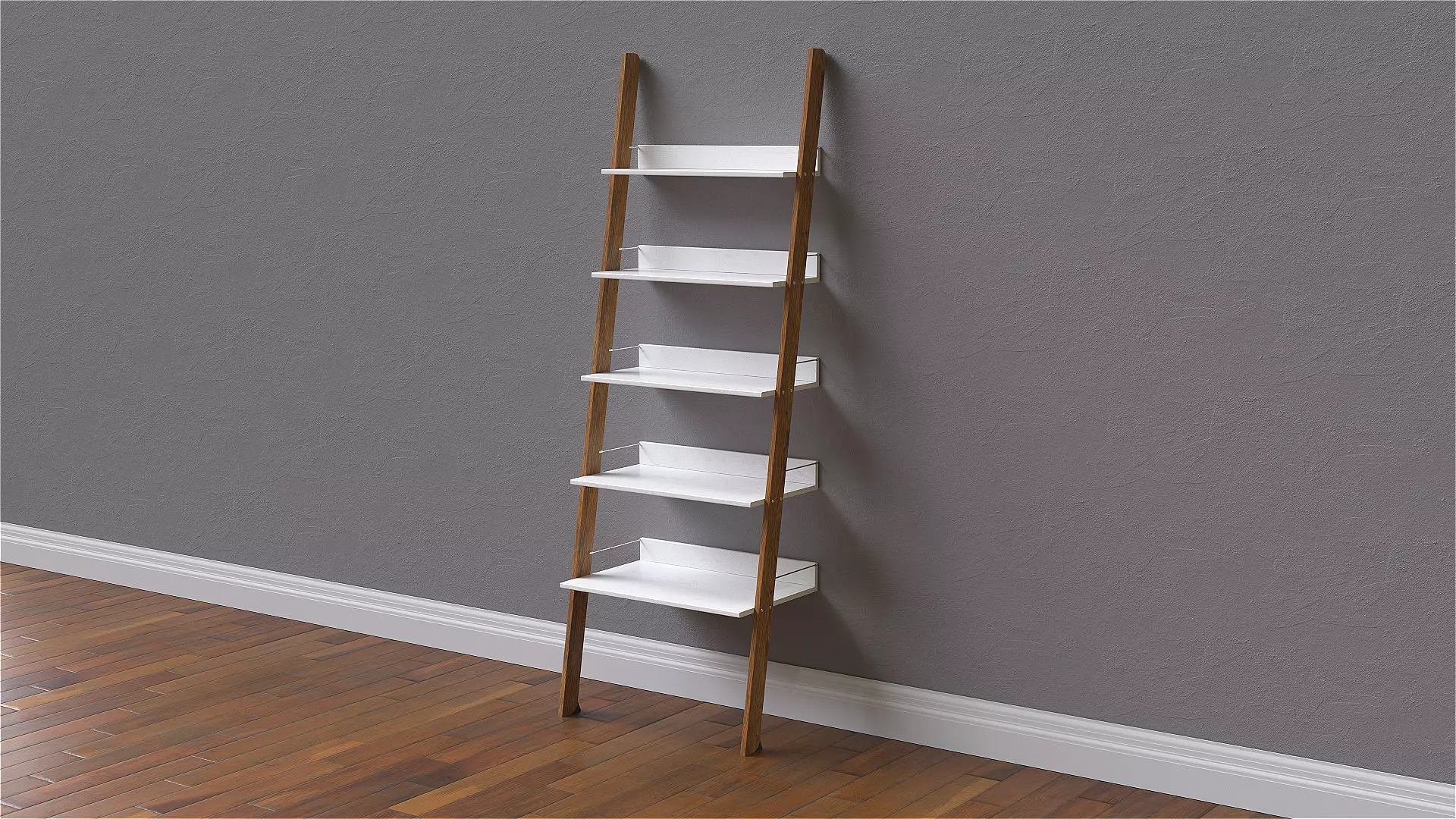 Bookshelf - Ladder Bookshelf Free 3D model_0