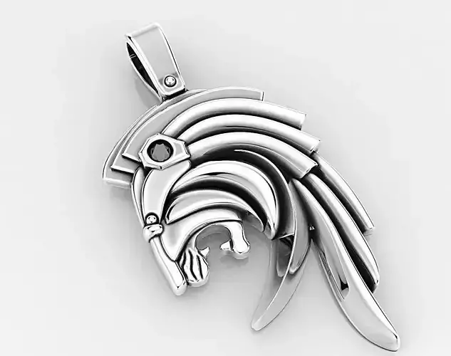 Stylish lion pendant 398