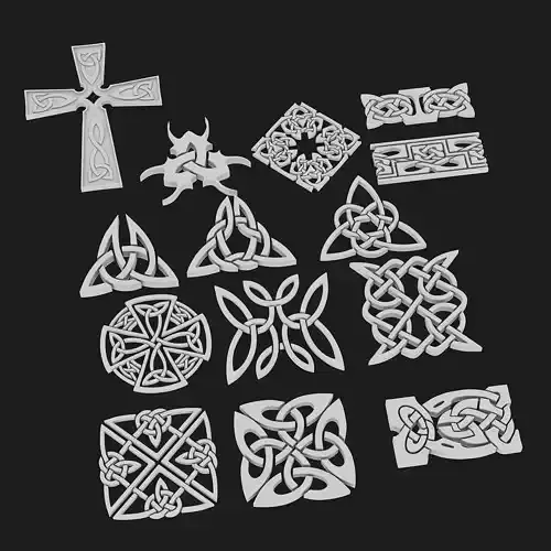 Celtic ornament pack 3 model