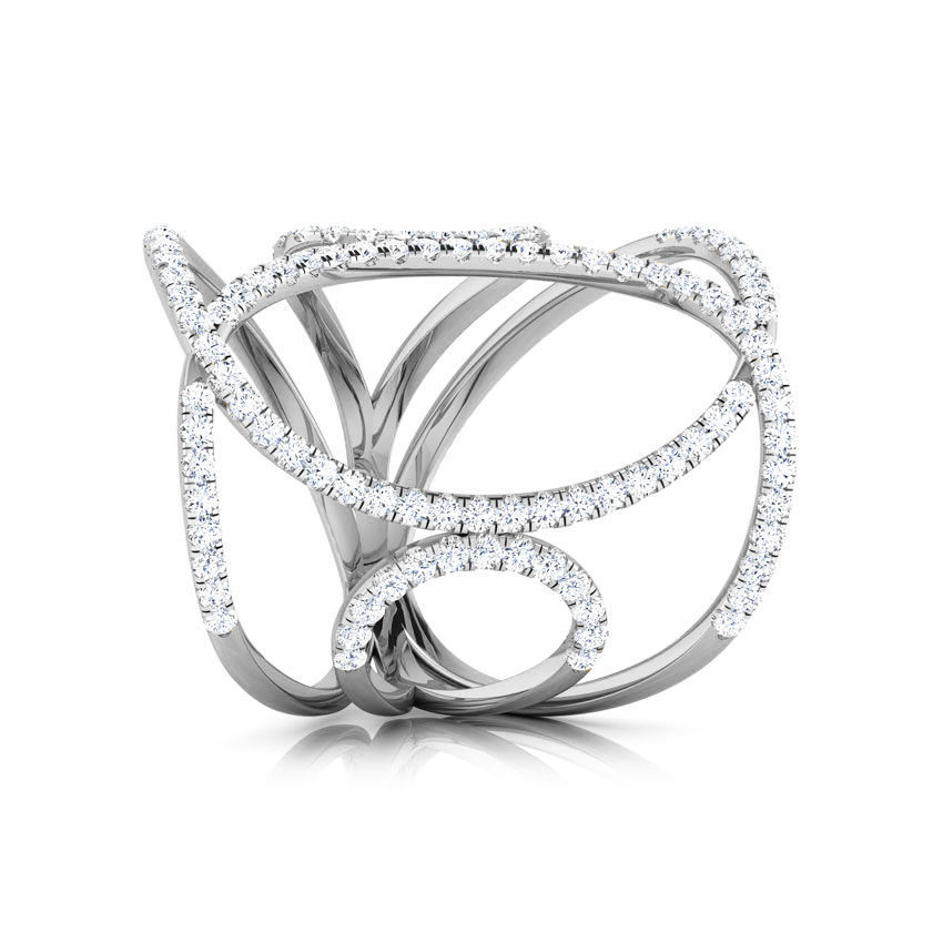 Multi Loop Wide Ring 3D print model_10