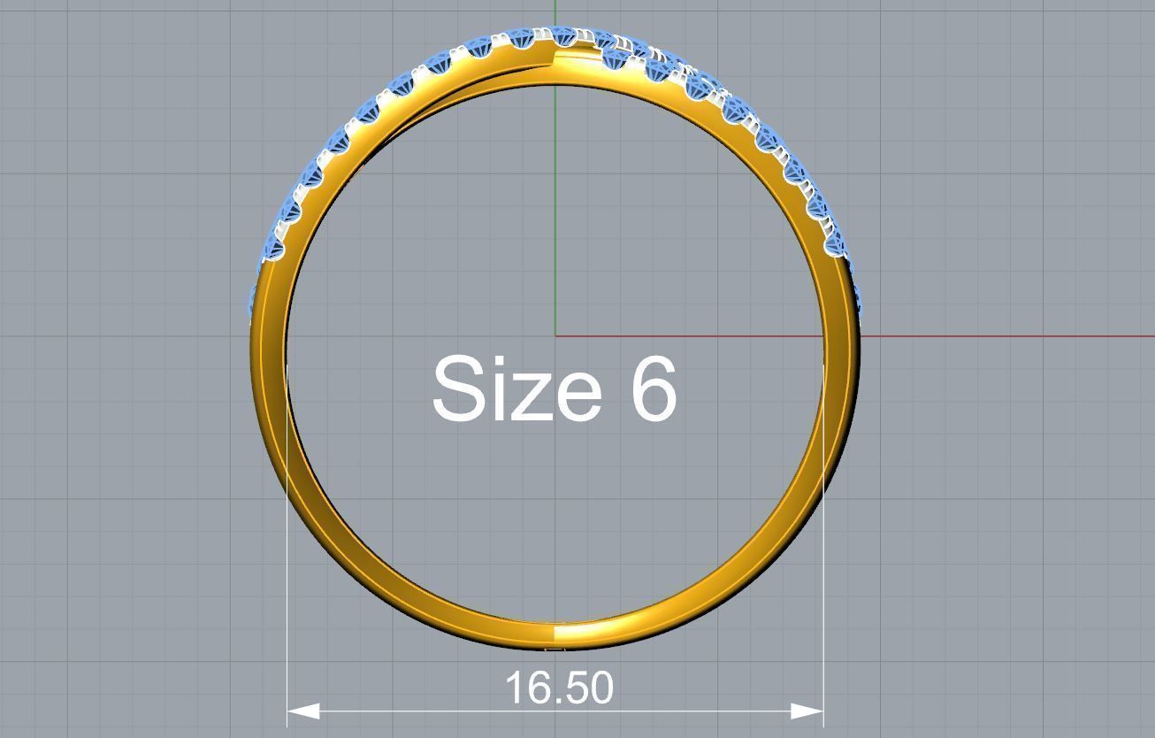 Multi Loop Wide Ring 3D print model_4