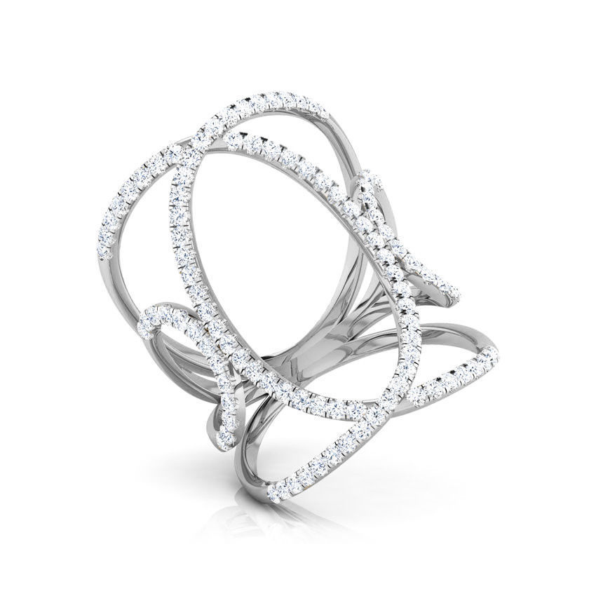 Multi Loop Wide Ring 3D print model_2