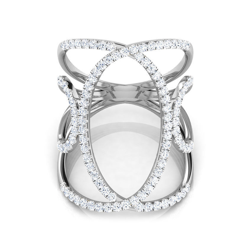 Multi Loop Wide Ring 3D print model_1