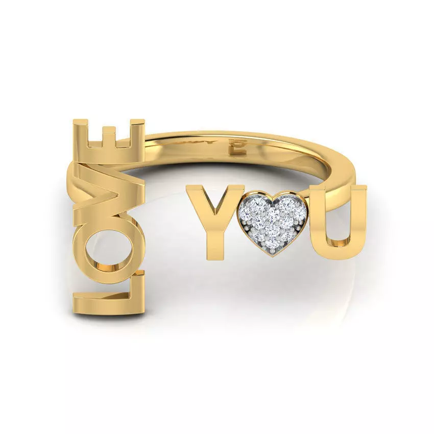 Love You Ring 3D print model