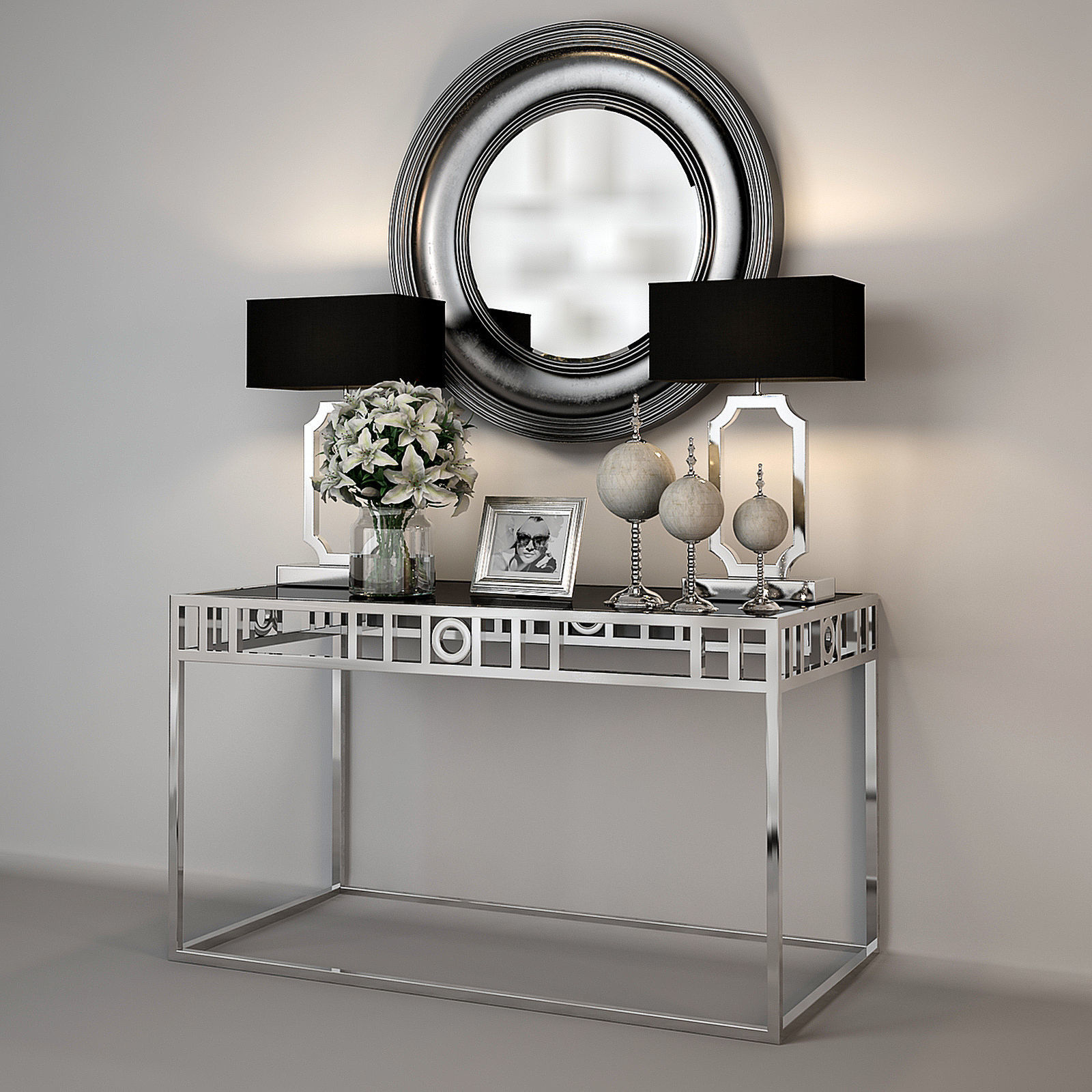 Andrew Martin De Luna Console Table 3D model_1