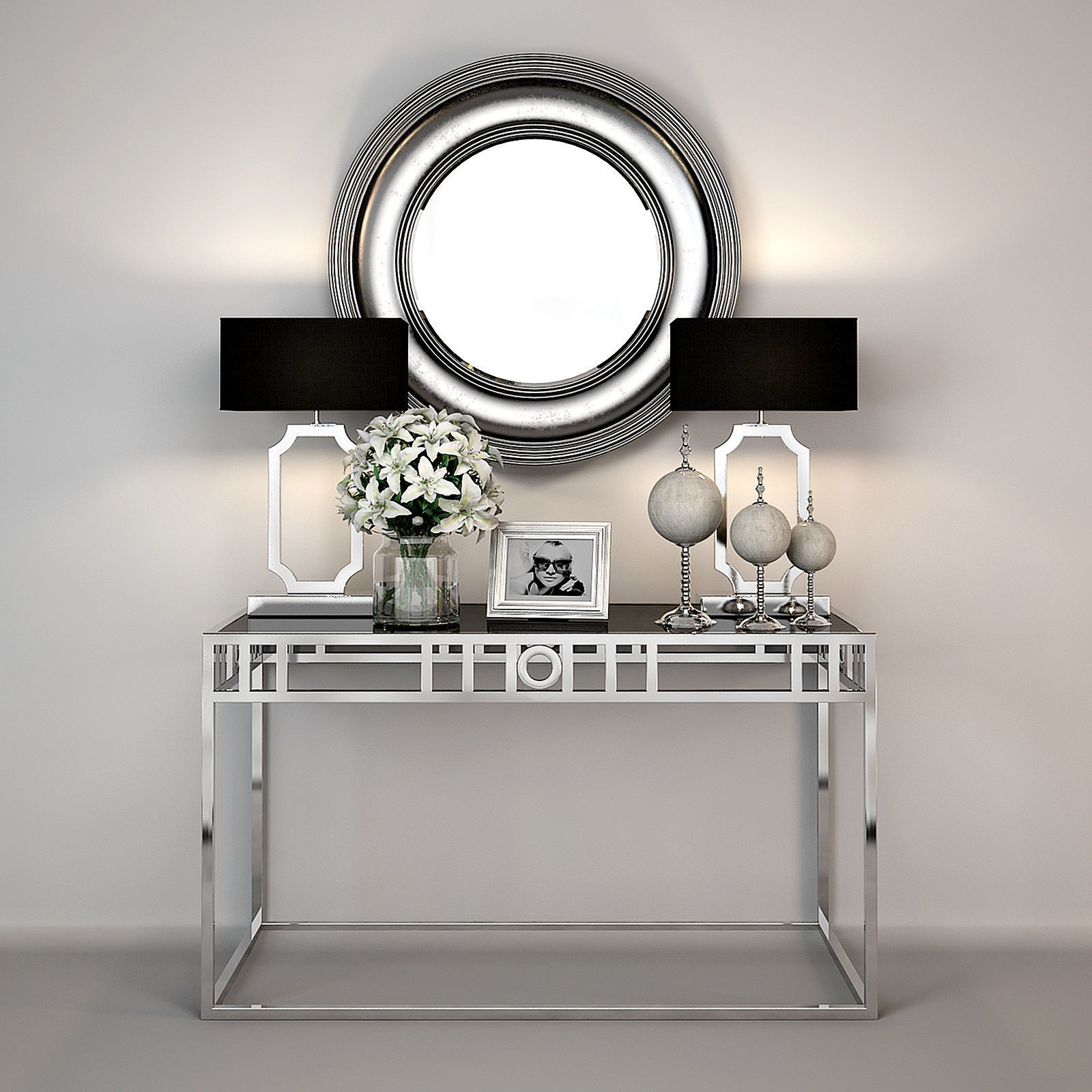 Andrew Martin De Luna Console Table 3D model_2