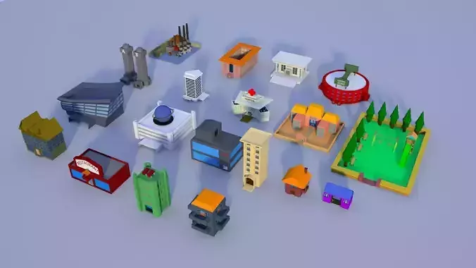 Cartoon Building Set