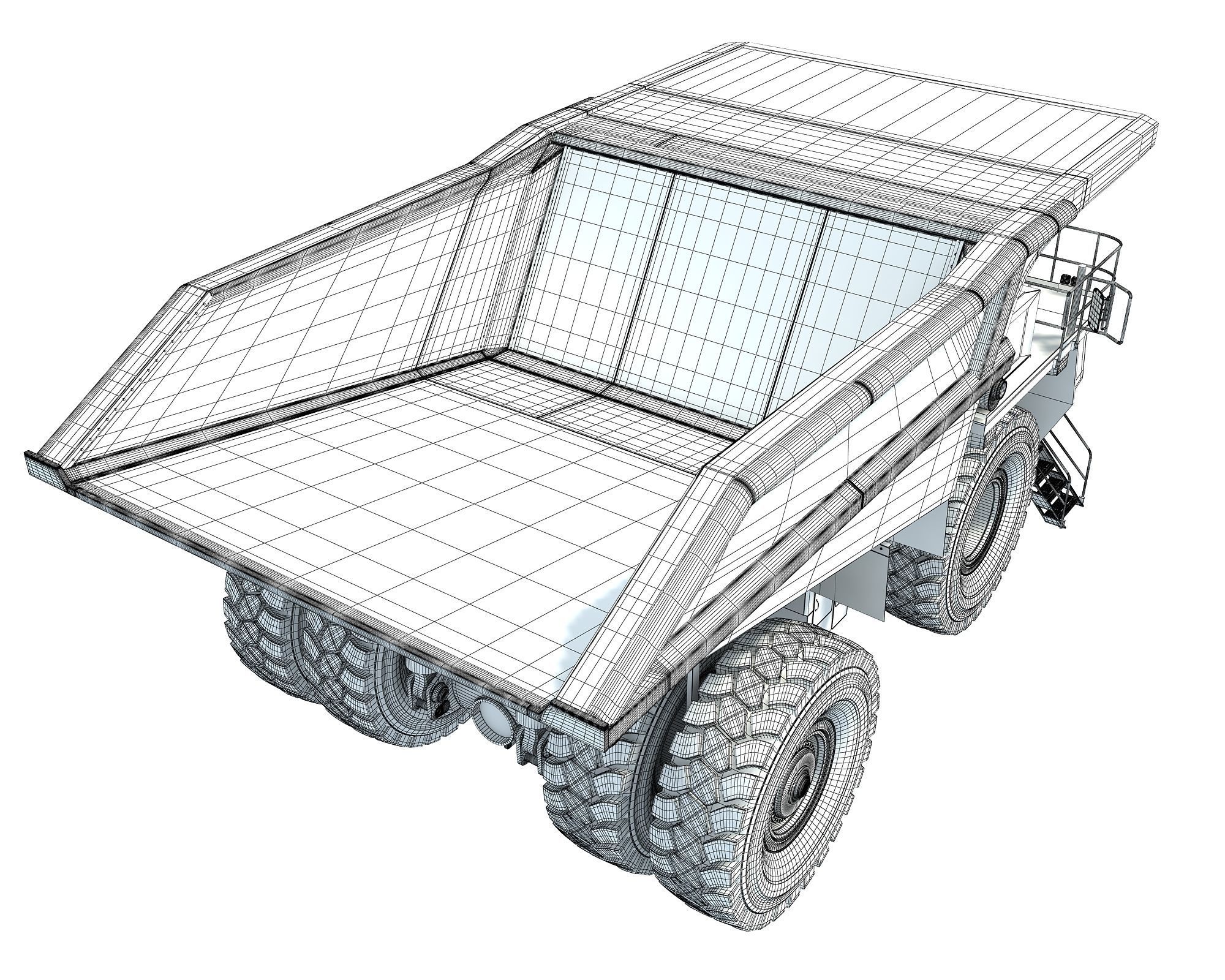 Mining Dump Truck 3D model_22