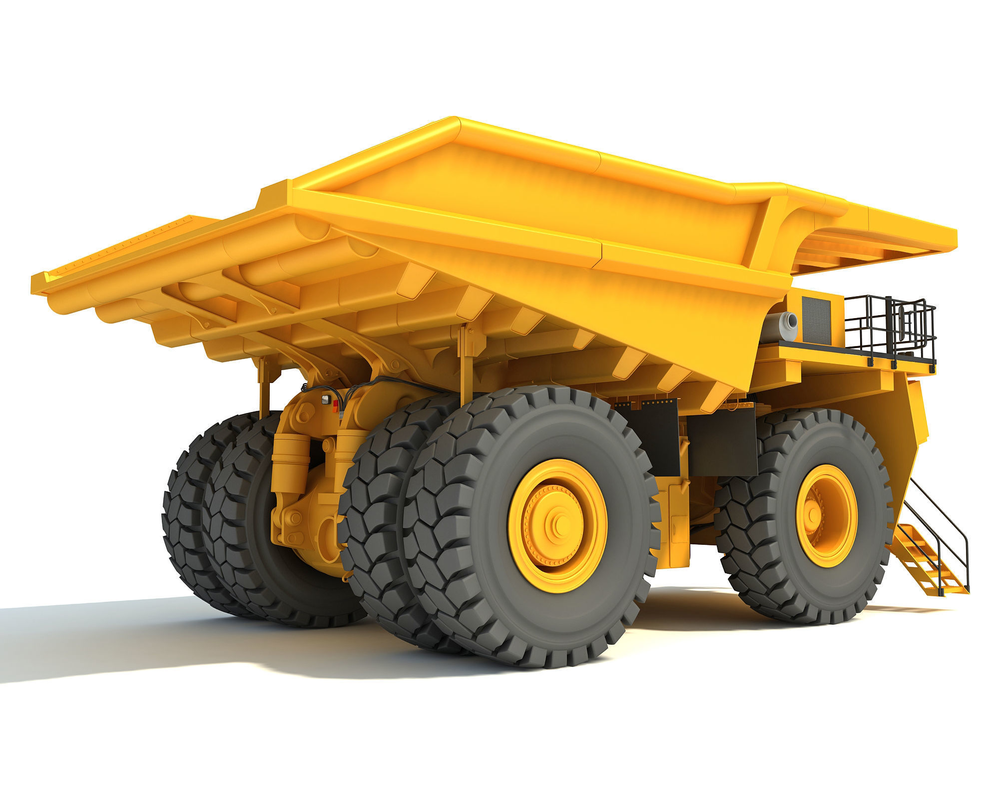Mining Dump Truck 3D model_4