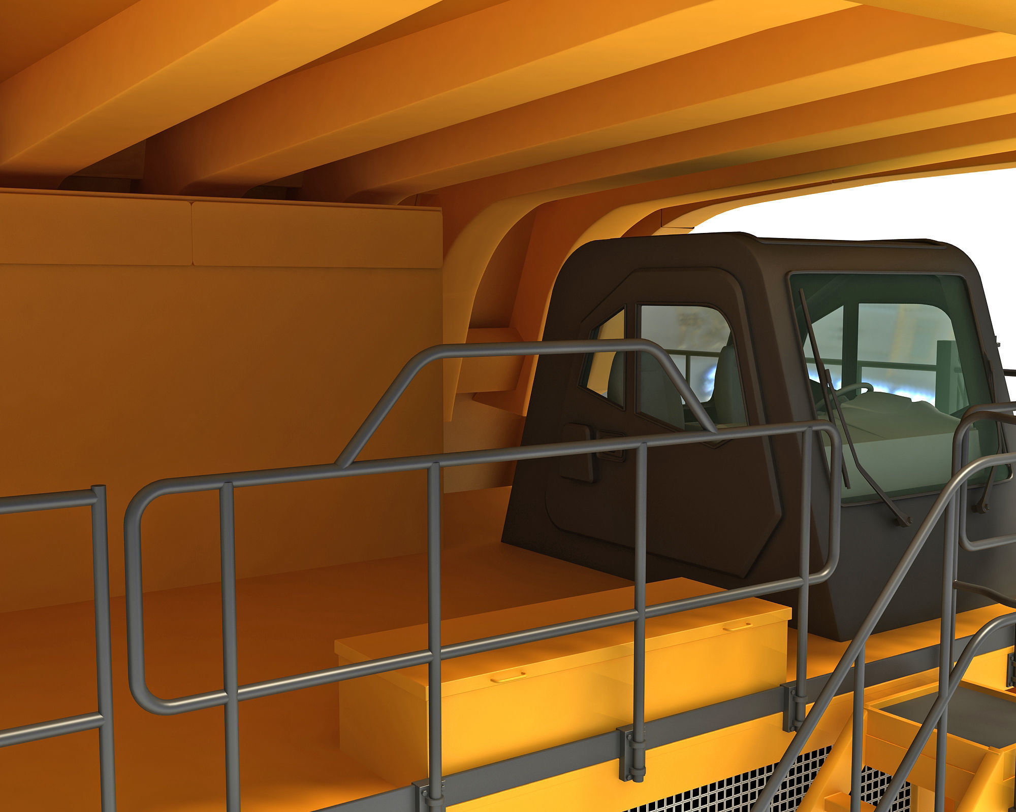 Mining Dump Truck 3D model_10