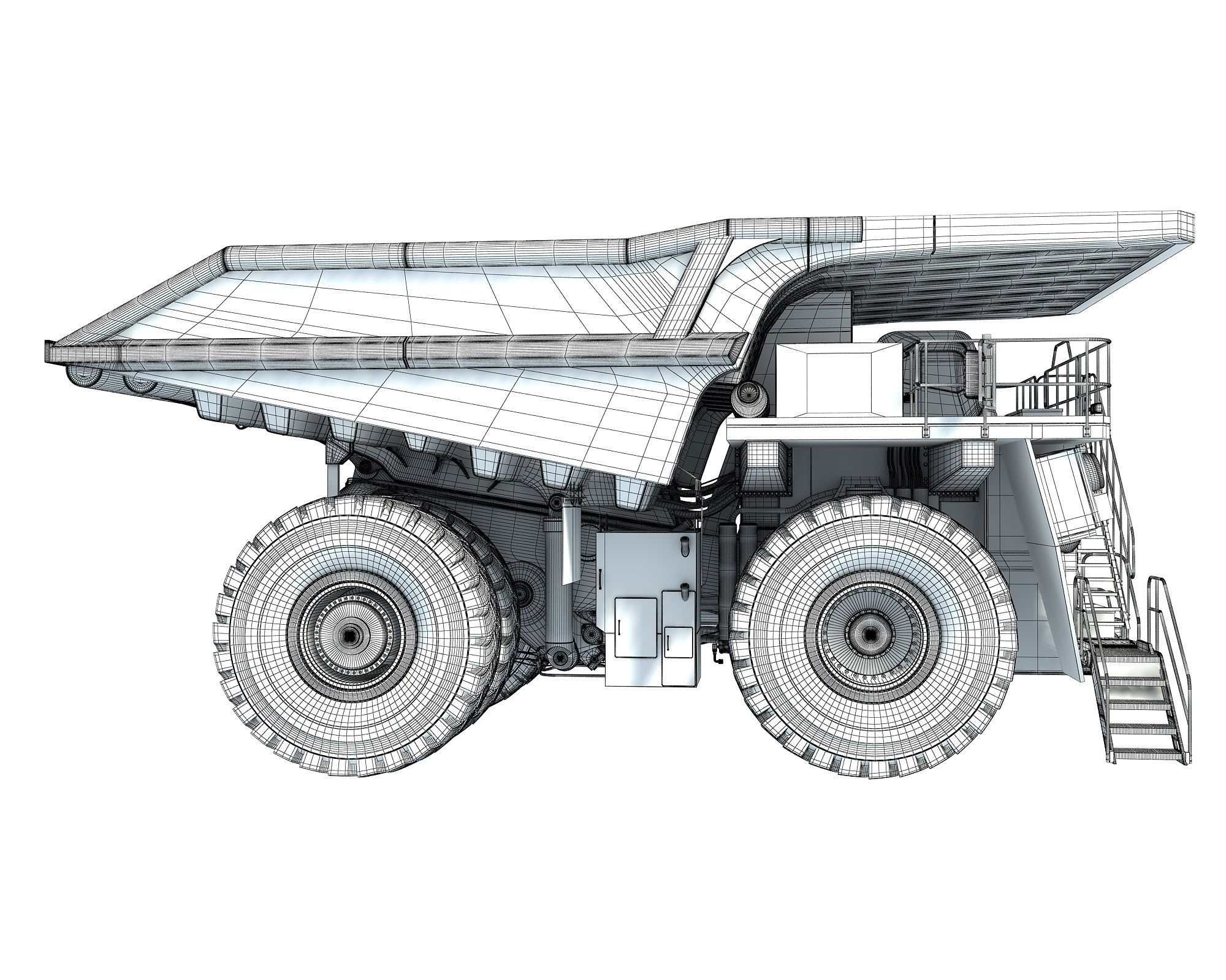 Mining Dump Truck 3D model_21