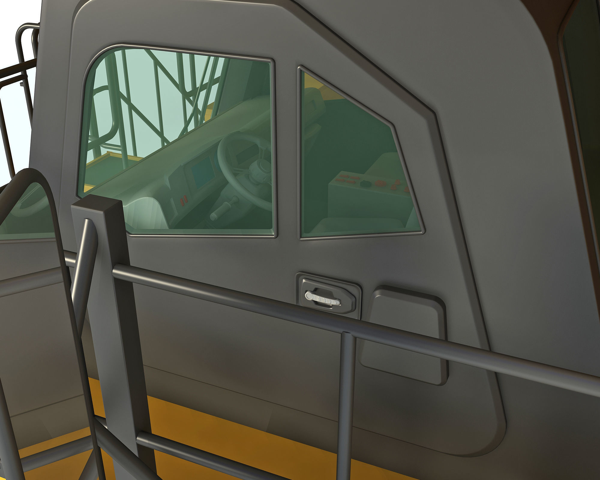 Mining Dump Truck 3D model_16