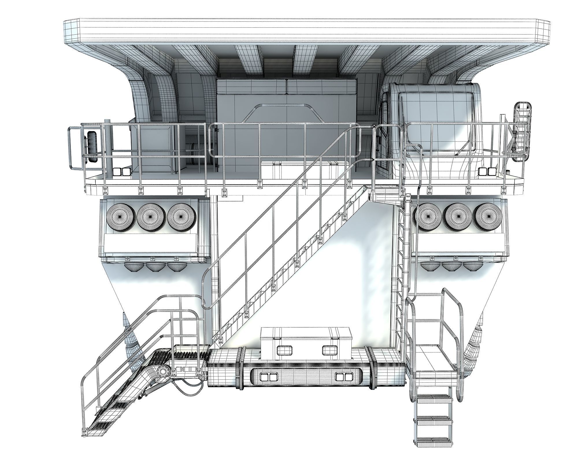 Mining Dump Truck 3D model_23
