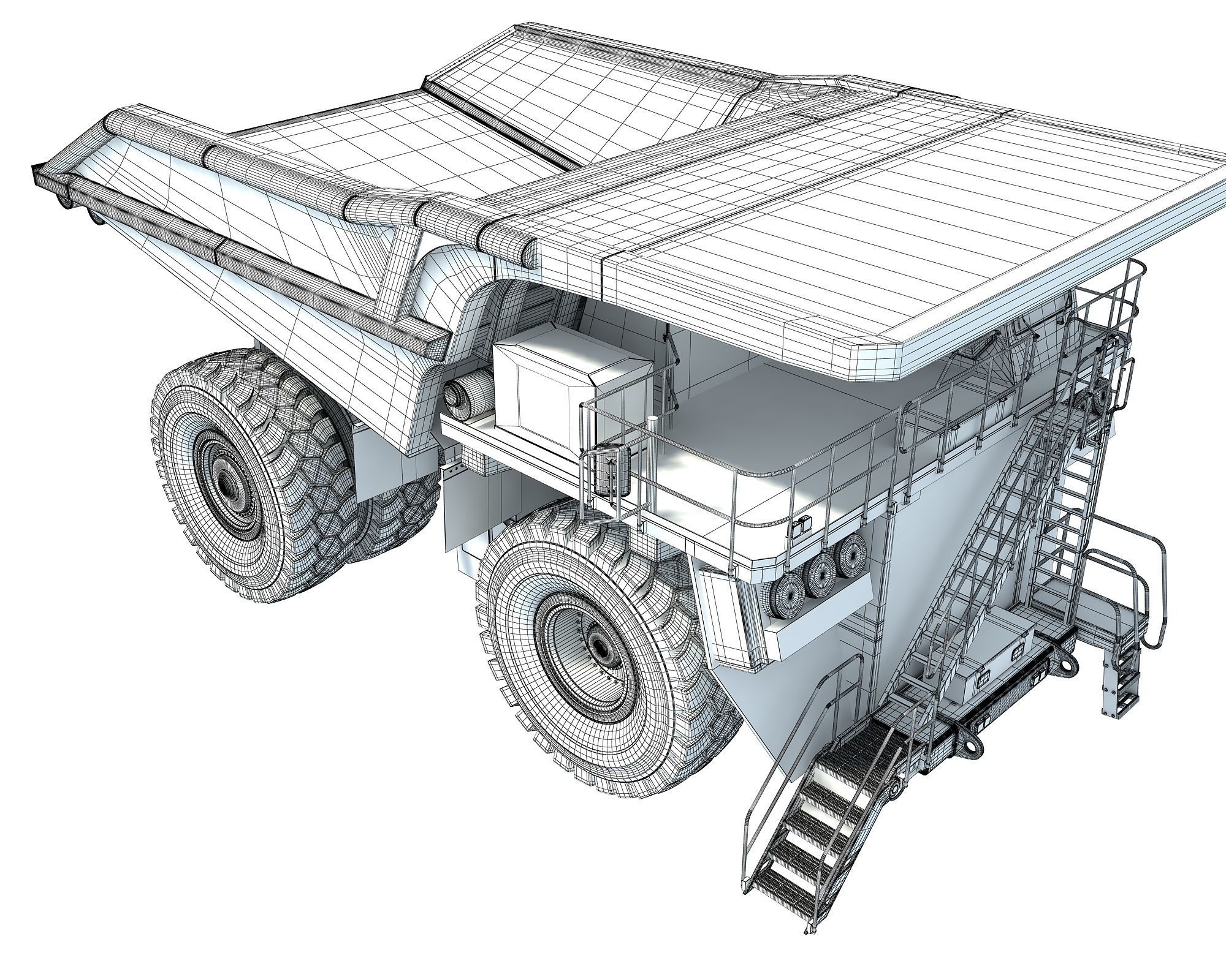 Mining Dump Truck 3D model_24