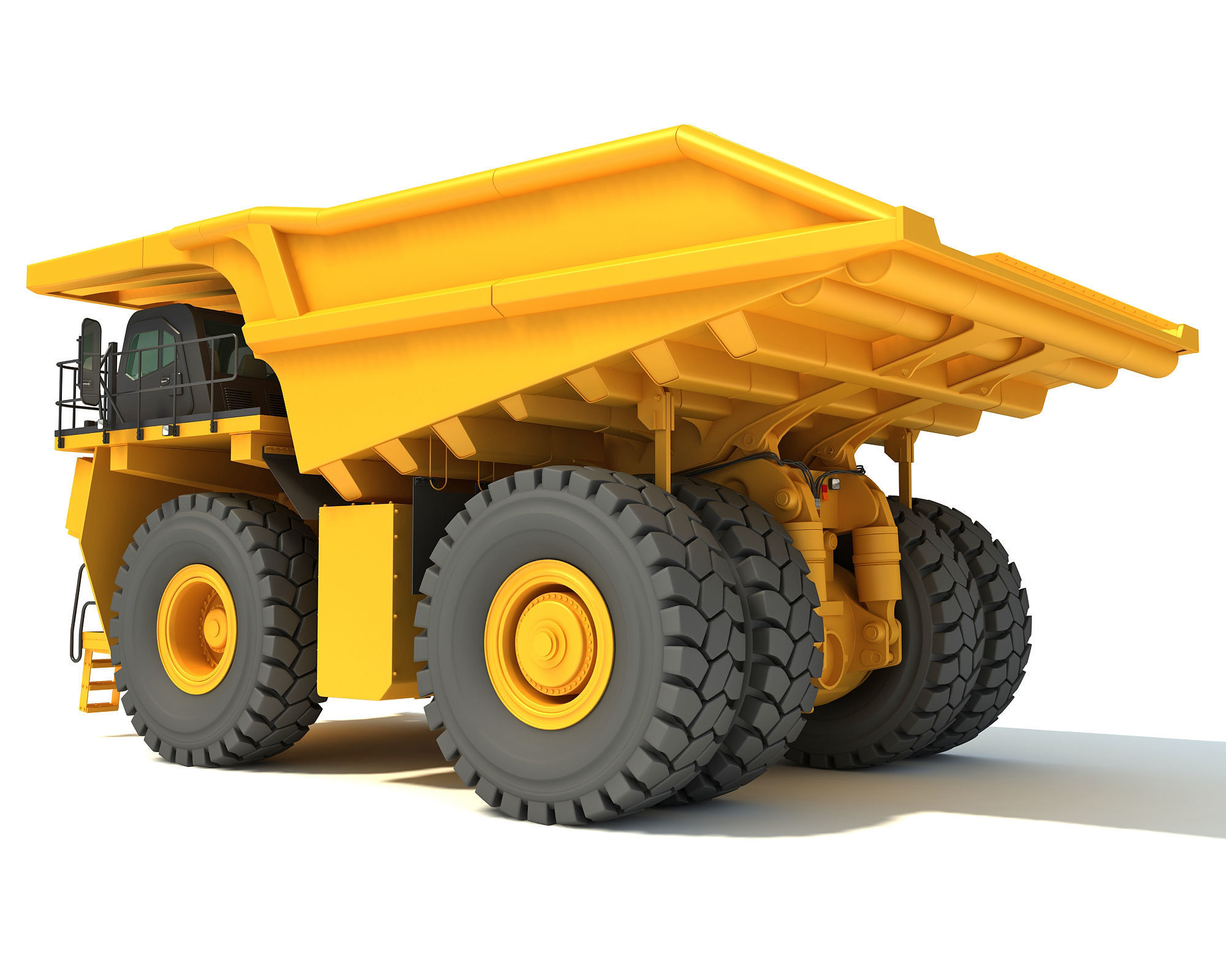 Mining Dump Truck 3D model_2