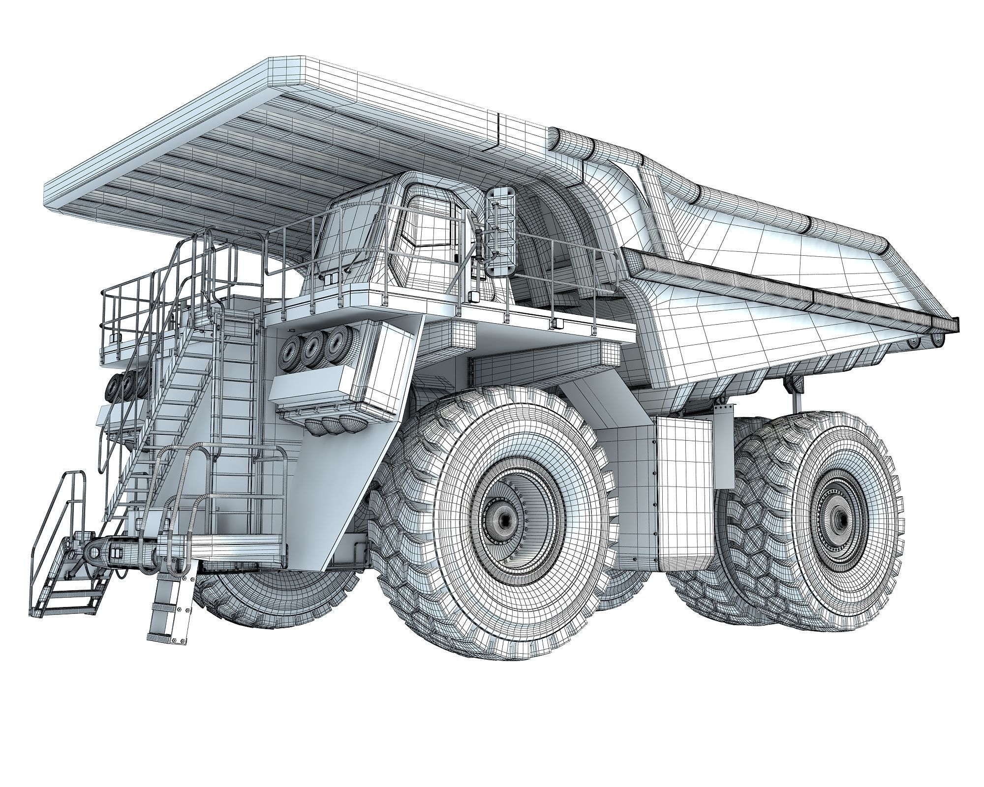 Mining Dump Truck 3D model_19