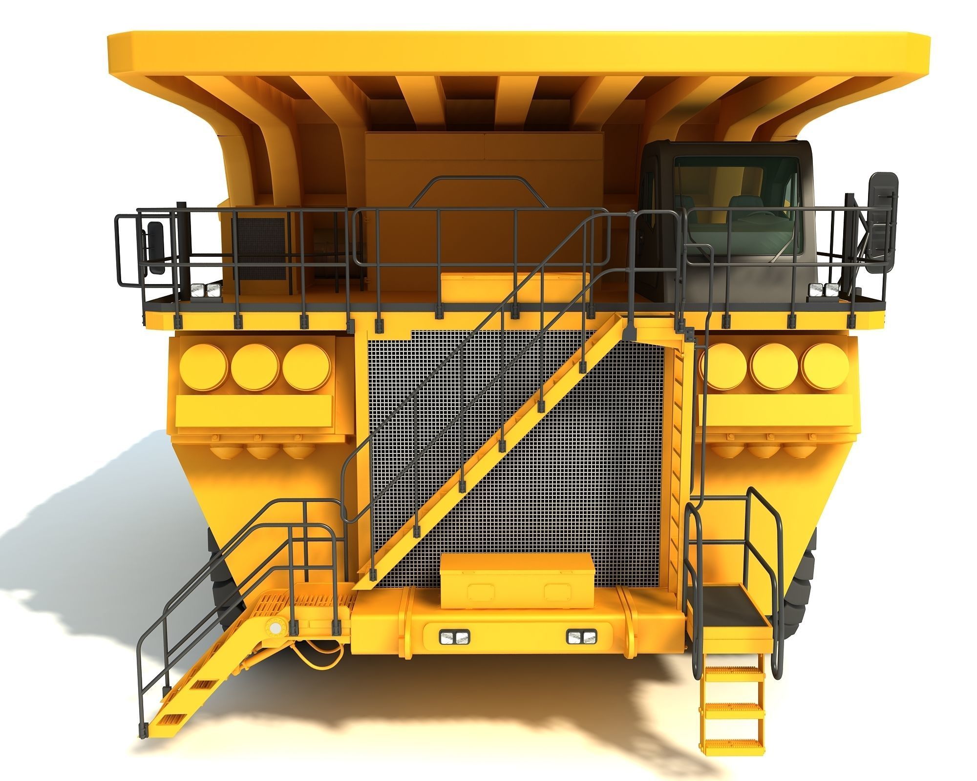 Mining Dump Truck 3D model_9