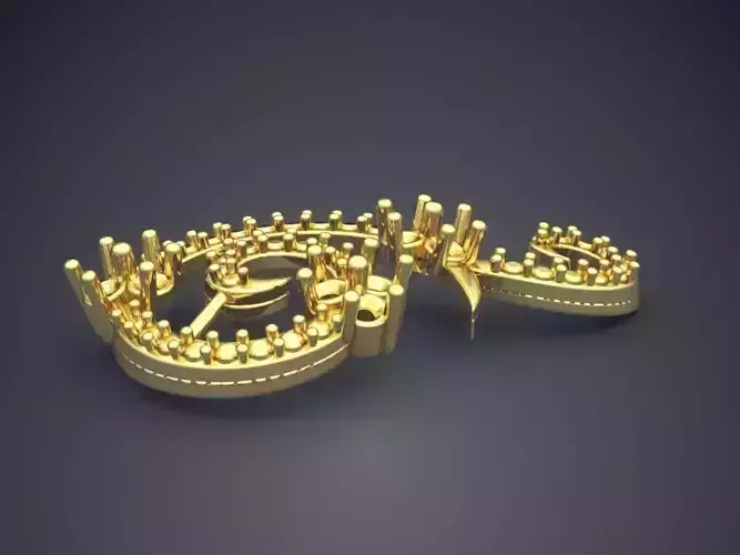 Swirl Shape Pendant ps-696