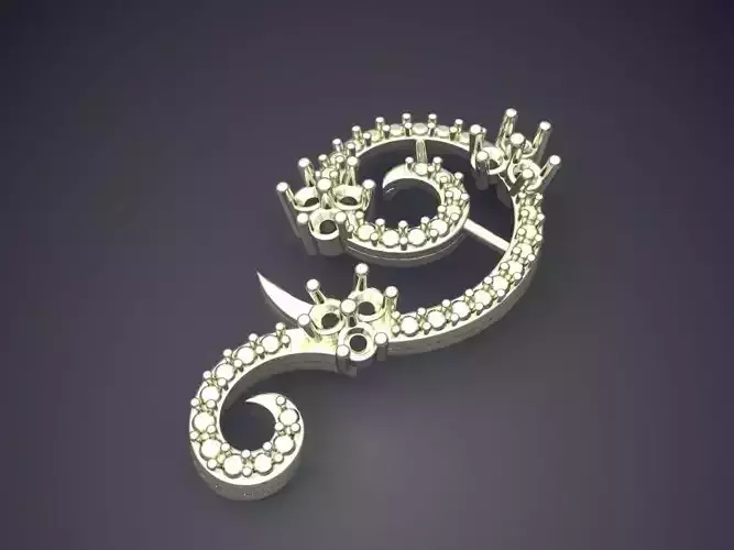 Swirl Shape Pendant ps-696