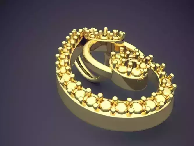 Swirl Shape Pendant ps-391