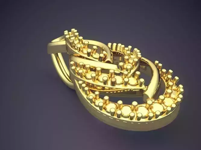 Drop Shape Pendant ps-384 3D print model