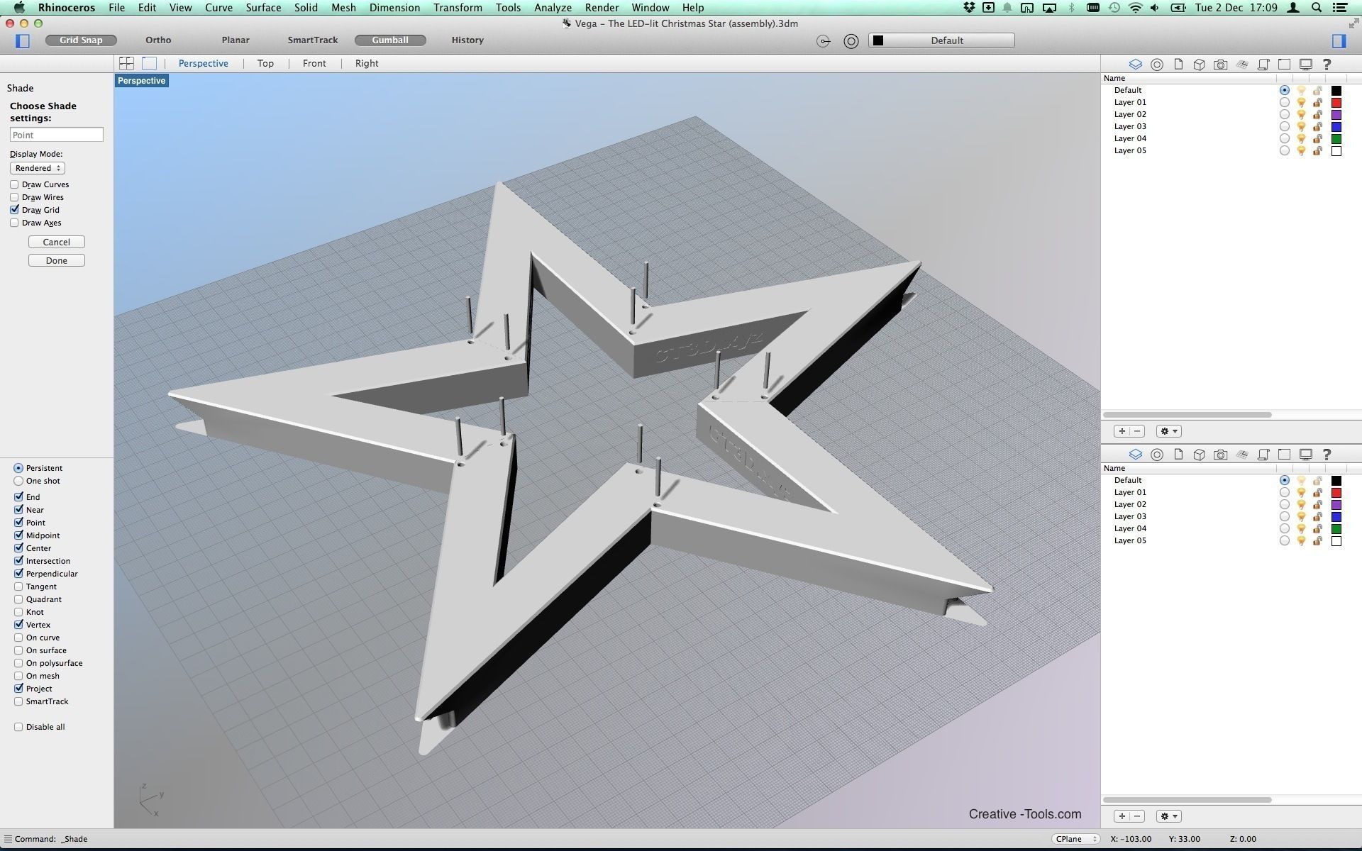 Vega - The LED-lit Christmas Star Free 3D print model_8