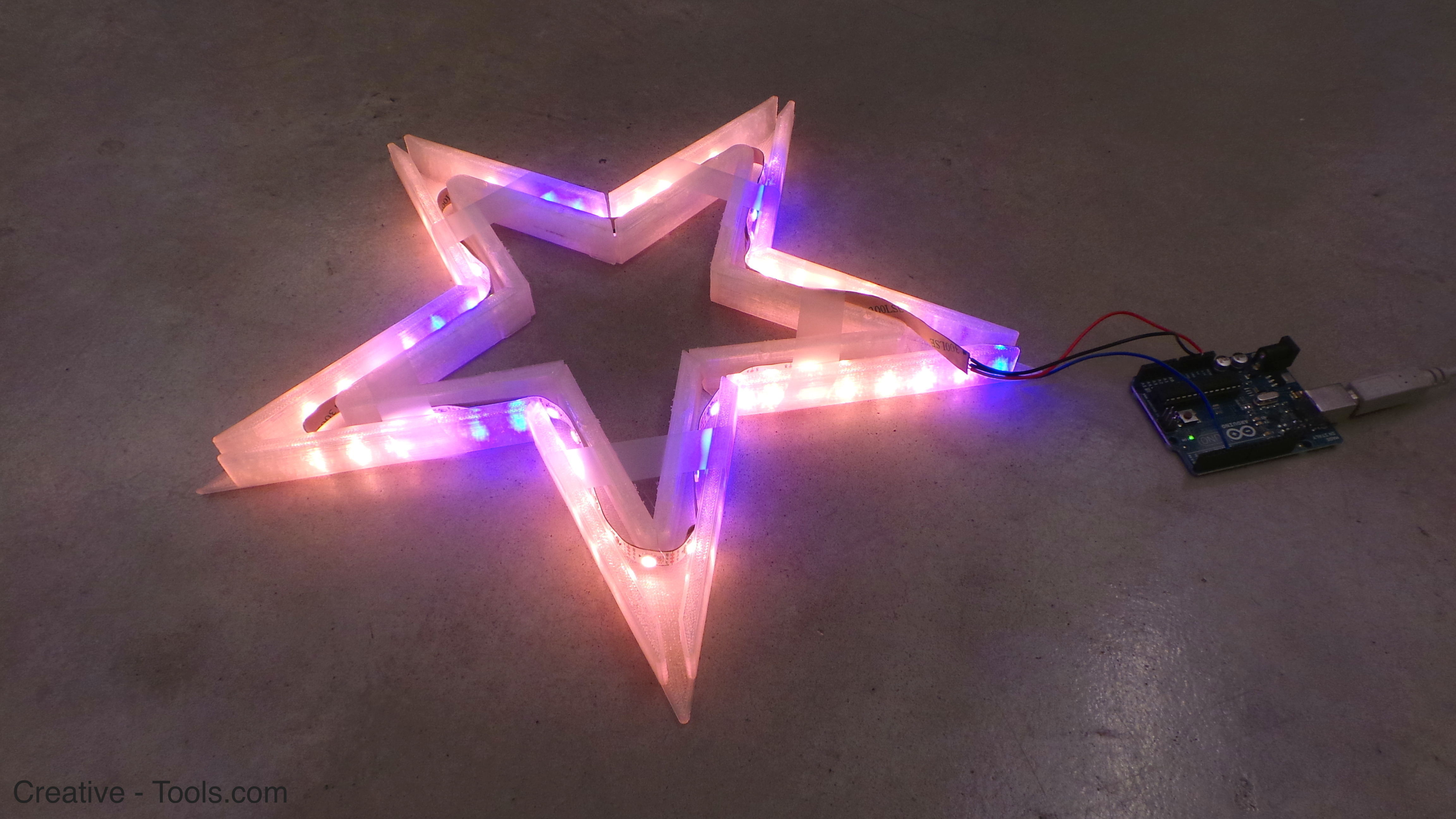 Vega - The LED-lit Christmas Star Free 3D print model_1