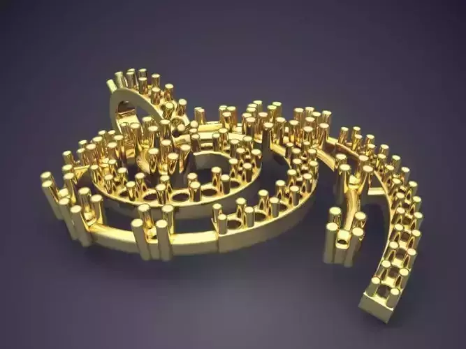 Swirl Shape Pendant ZA-PN-3885