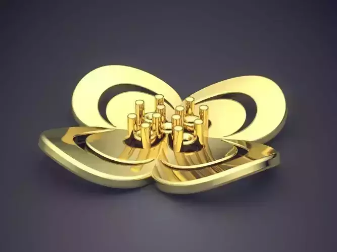 Flower Motif Pendant ZA-PN-3281 3D print model