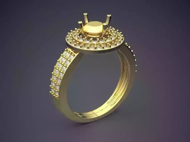 Engagement Ring With Diamonds VJR95