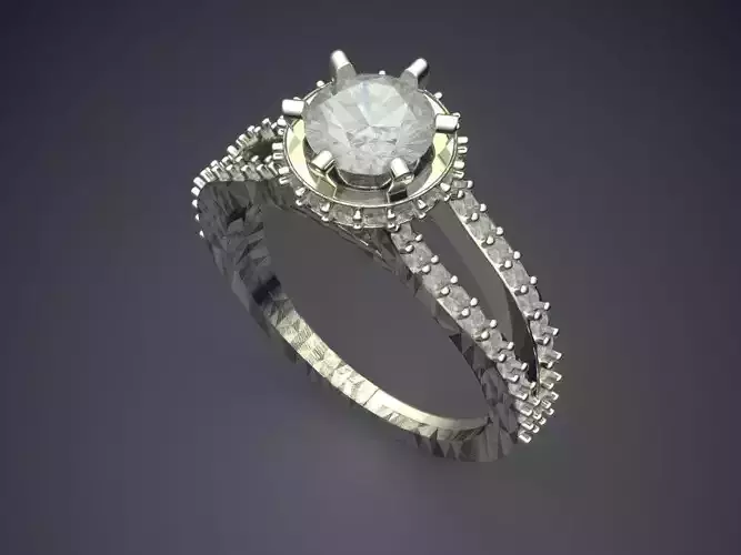 Engagement Ring With Diamonds VJR90-1