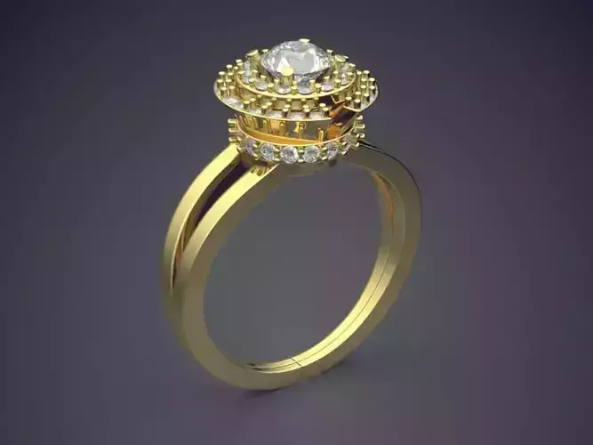 Engagement Ring With Diamonds VJR89-1