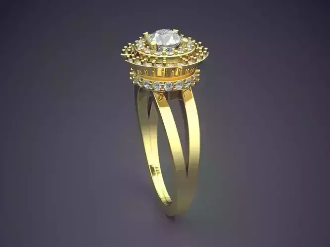 Engagement Ring With Diamonds VJR89-1