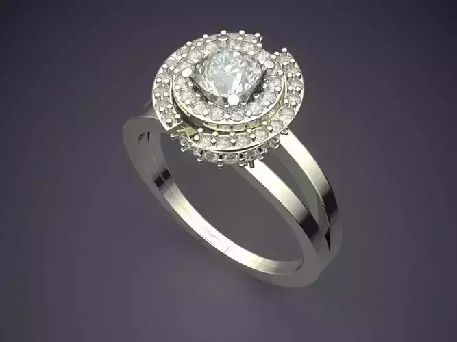 Engagement Ring With Diamonds VJR89-1