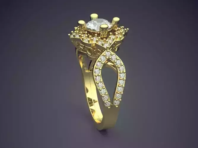 Engagement Ring With Diamonds VJR85