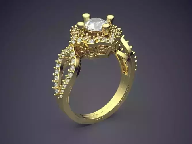 Engagement Ring With Diamonds VJR85