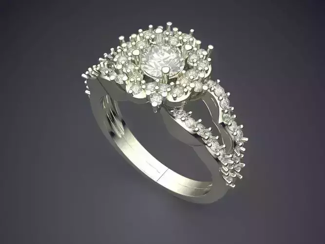 Engagement Ring With Diamonds VJR84
