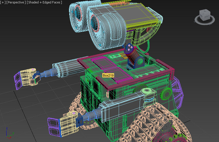 WALL-E wall - e robot Low-poly 3D model_8