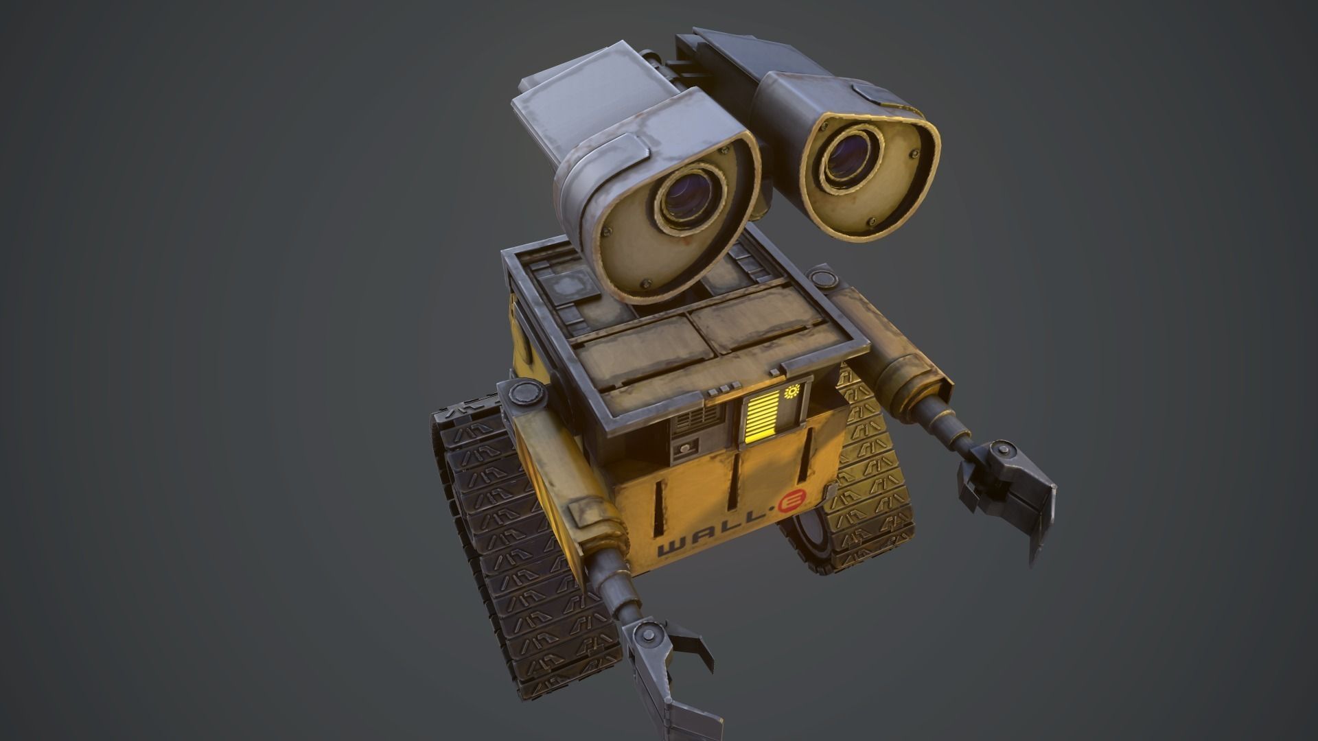 WALL-E wall - e robot Low-poly 3D model_10