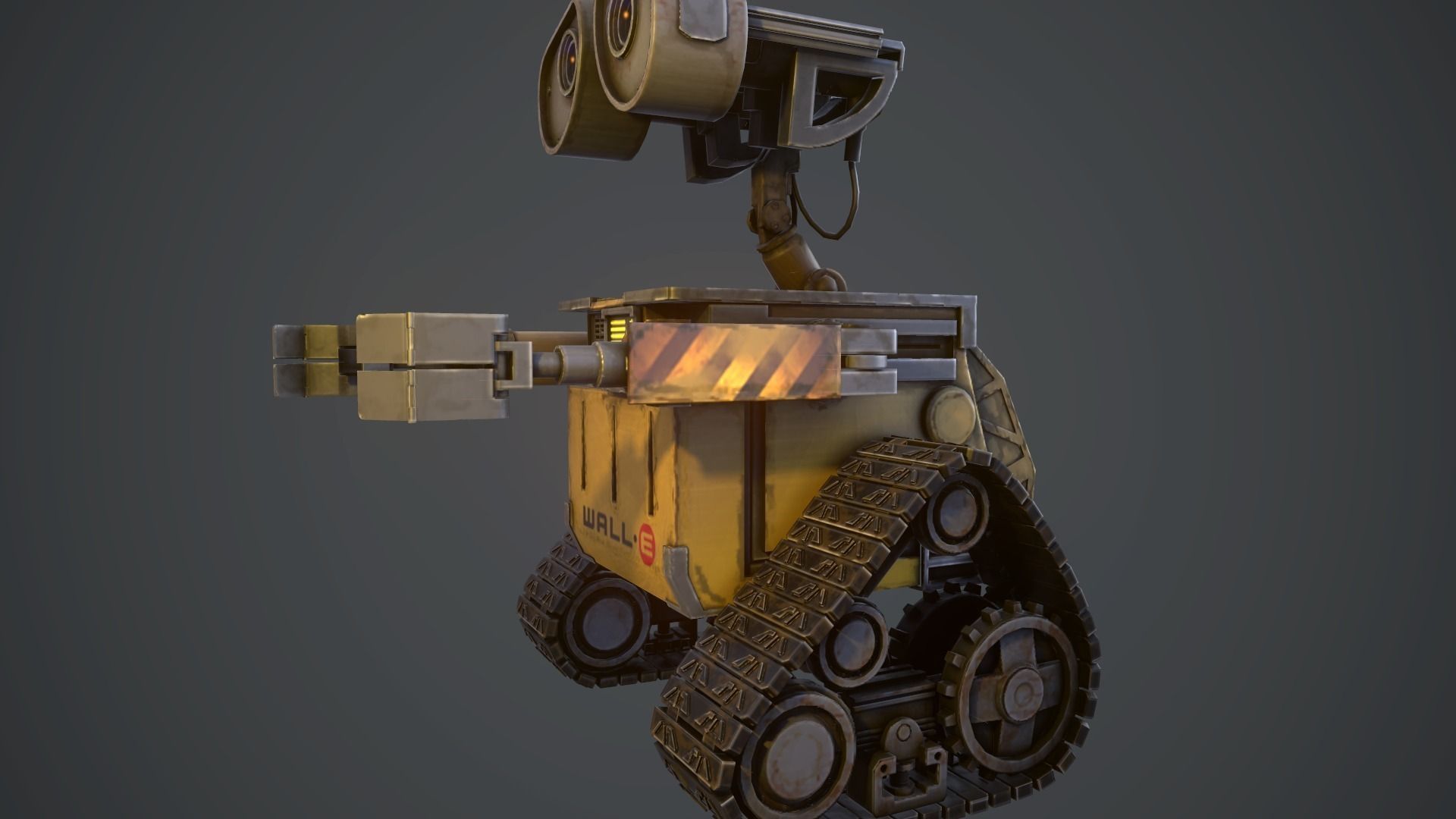 WALL-E wall - e robot Low-poly 3D model_0