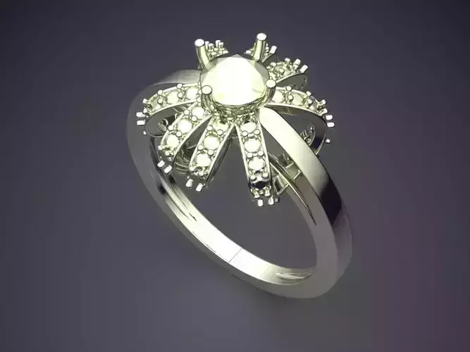 Thin Classic Engagement Ring VJR76