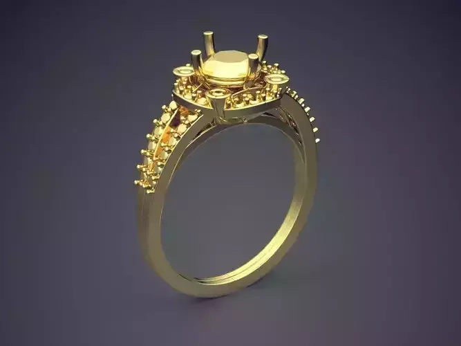 Engagement Ring VJR73 3D print model