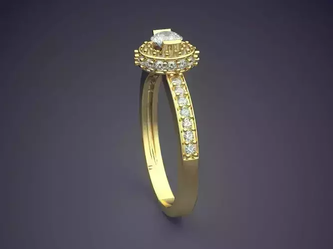 Very Luxurious Ring With Plenty Of Diamonds VJR72 1